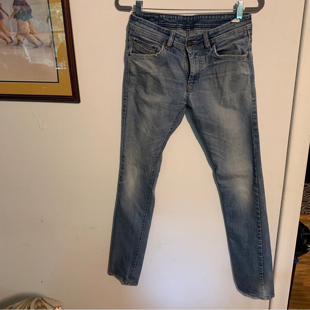 Diesel Jeans Slim Skinny Men's 30x32 Light Wash Blue Denim.